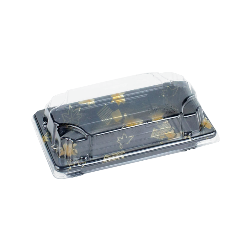 Afbreekbaar zwart plastic feestplateau