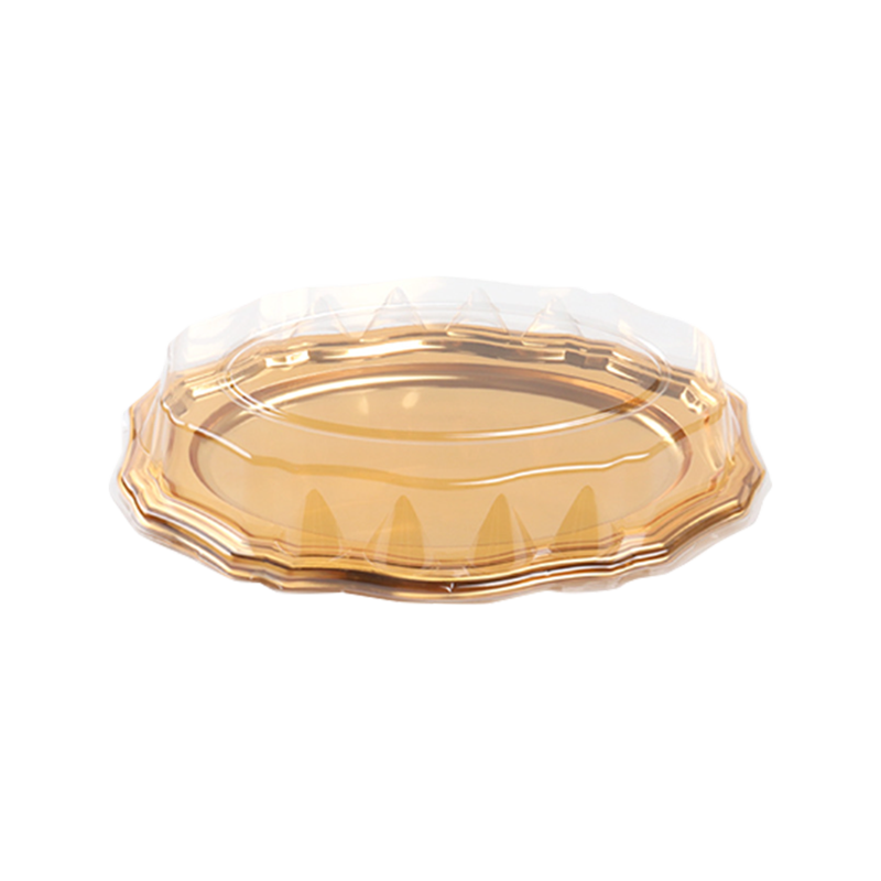 Gouden kunststof taartschaal