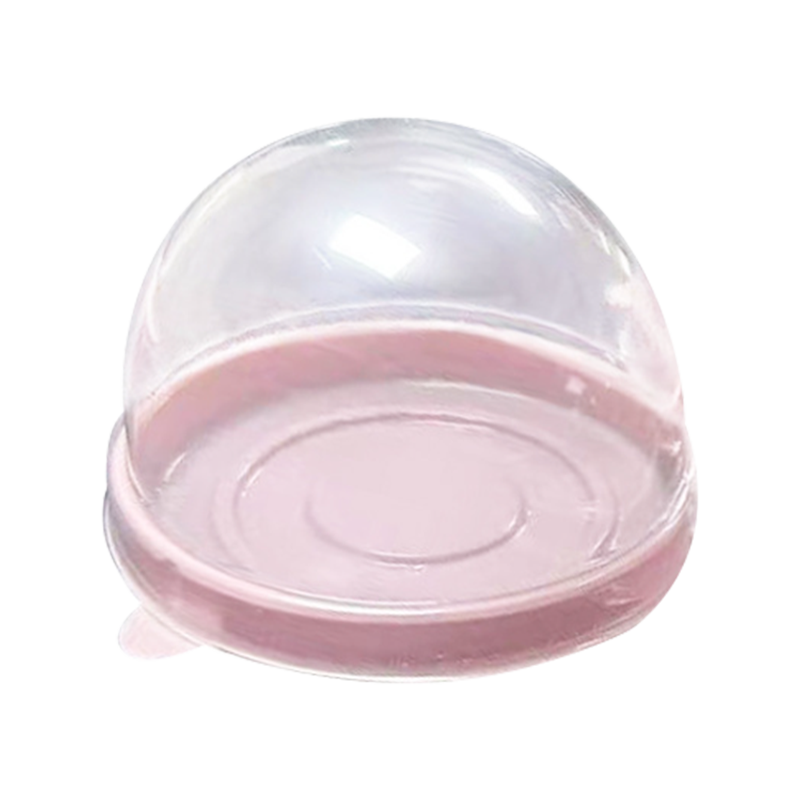 Wegwerp cupcake houder met cirkelvormig compartiment