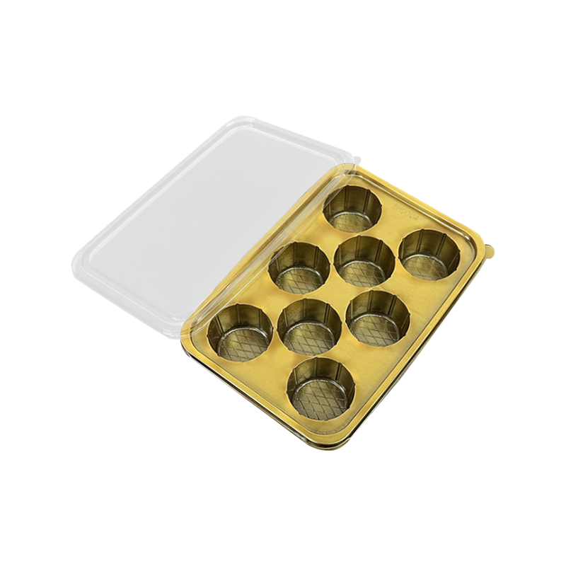 Wegwerpbare plastic bakverpakking met 8 holtes