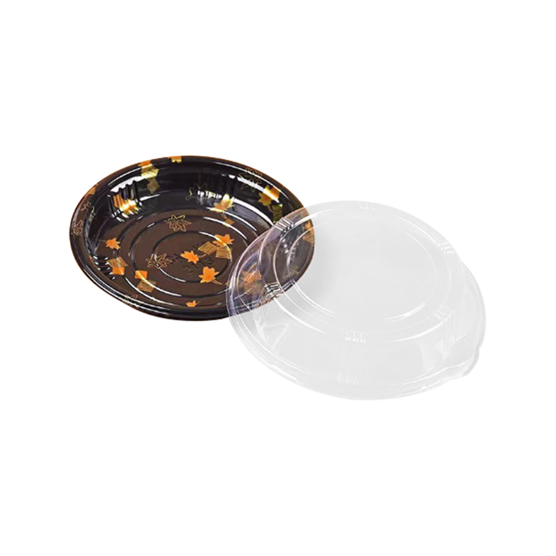 Degradable circular sushi box