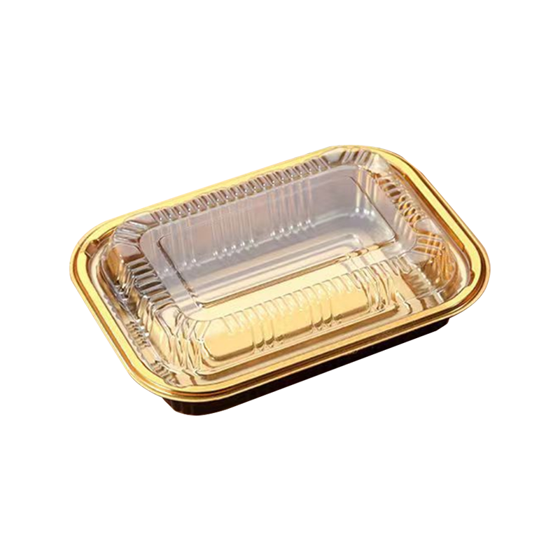 Wegwerp plastic lunchbox met deksel