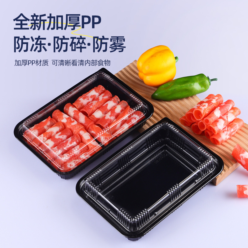 Wegwerp plastic PP-materiaal sushi-voedselbakje 