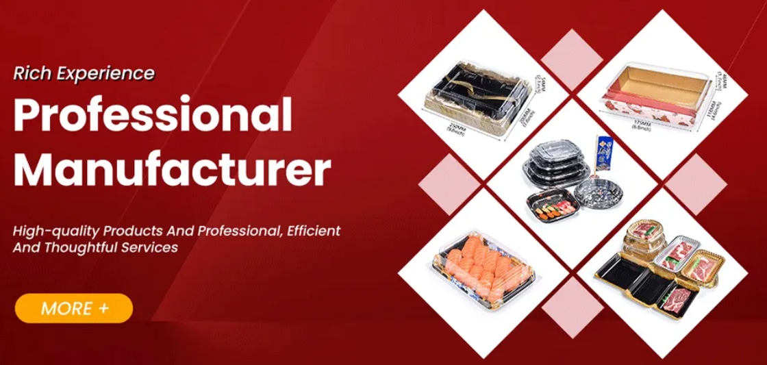 Wegwerp plastic sushi-voedselbakje 